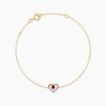 Bracelet Bengt Or Jaune Rubis Diamant - Bracelets Femme | Histoire d&rsquo;Or