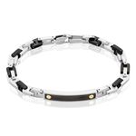 Bracelet Jourdan Acier Gris - Bracelets Homme | Histoire d&rsquo;Or