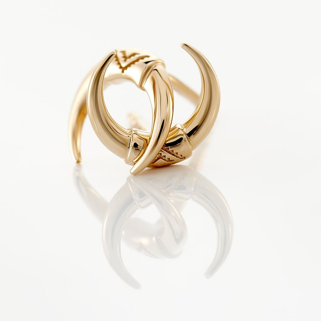 Boucles D'oreilles Puces Ginia Plaqué Or Jaune - Boucles d'oreilles fantaisie Femme | Histoire d’Or