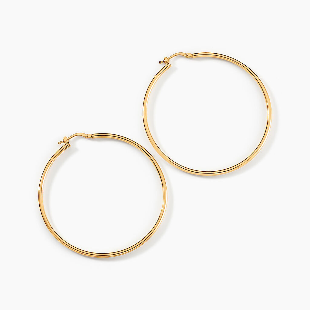 Créoles Verania Or Jaune - Boucles d'oreilles créoles Femme | Histoire d’Or