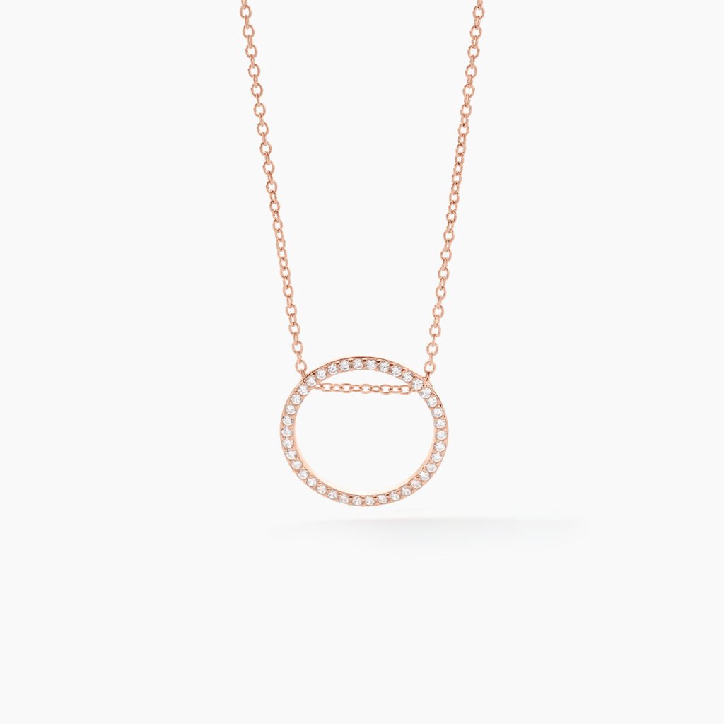 Collier Alysone Argent Rose Oxyde De Zirconium - Colliers fantaisie Femme | Histoire d’Or