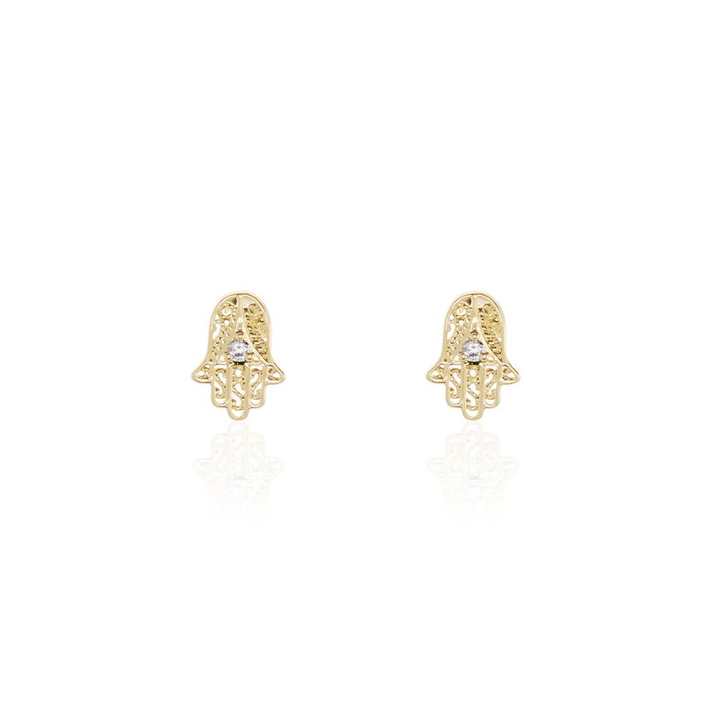 Boucles D'oreilles Puces Stijn Oxydes De Zirconium - Boucles d'oreilles fantaisie Femme | Histoire d’Or