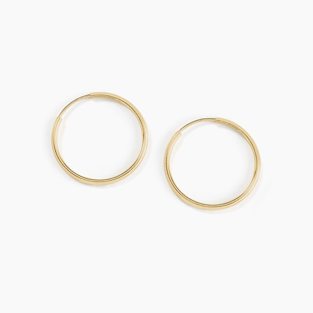 Cr&eacute;oles Dominae Or Jaune - Boucles d'oreilles cr&eacute;oles Femme | Histoire d&rsquo;Or