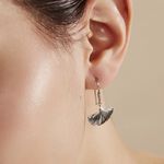 Boucles D'oreilles Pendantes Sahana Argent Blanc - Boucles d'oreilles fantaisie Femme | Histoire d&rsquo;Or