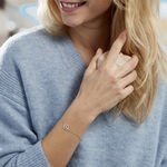 Bracelet Lucyna Or Blanc Oxyde De Zirconium - Bracelets Femme | Histoire d&rsquo;Or