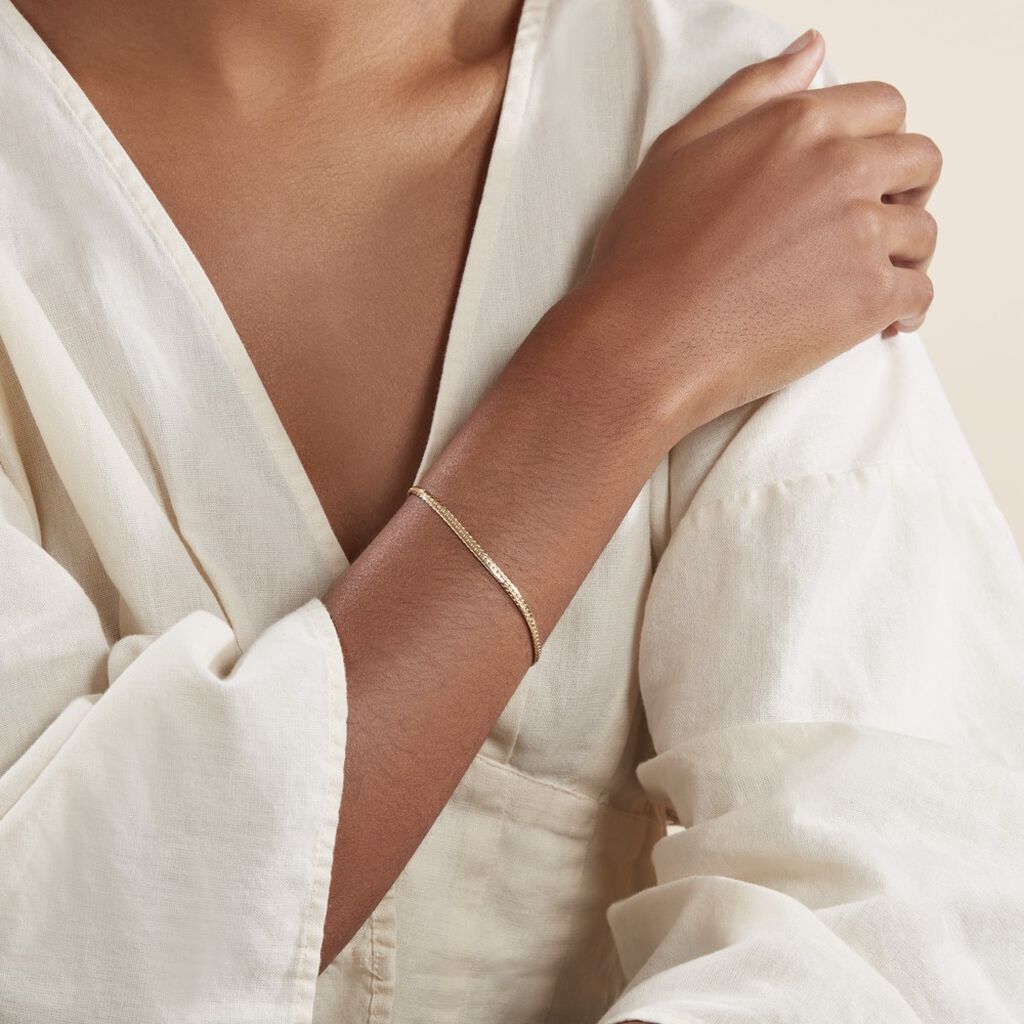 Bracelet Izel Maille Anglaise Or Jaune - Bracelets chaîne Femme | Histoire d’Or