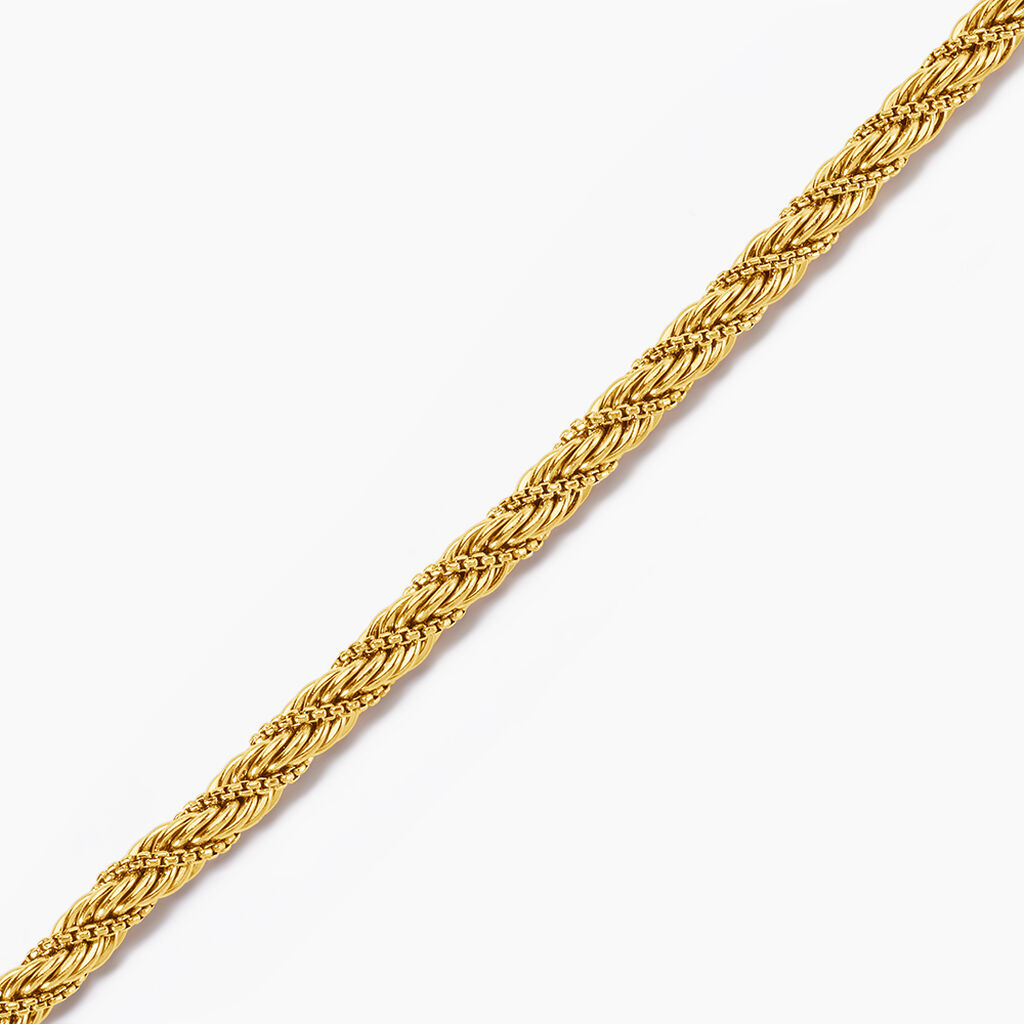 Bracelet Bolina Acier jaune - Bracelets cha&icirc;ne Femme | Histoire d&rsquo;Or