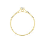 Bague Solitaire Or Jaune Fiona Diamant Synthetique - Bagues solitaires Femme | Histoire d&rsquo;Or