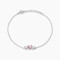 Bracelet Argent Blanc Atieno Oxyde De Zirconium