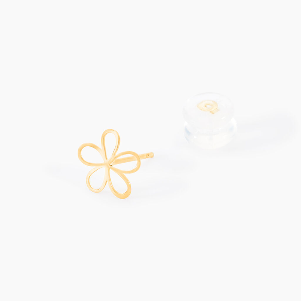 Boucles D'oreilles Puces Fri&eth;rika Or Jaune - Clous d'oreilles Famille | Histoire d&rsquo;Or