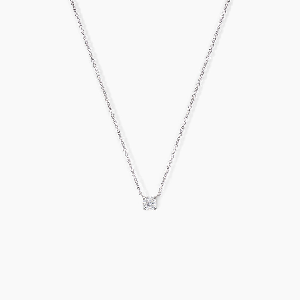 Collier Aphrodite Or Blanc Diamant - Colliers Femme | Histoire d’Or