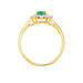 Bague Vladimir Or Jaune Emeraude Diamants - Bagues solitaires Femme | Histoire d’Or