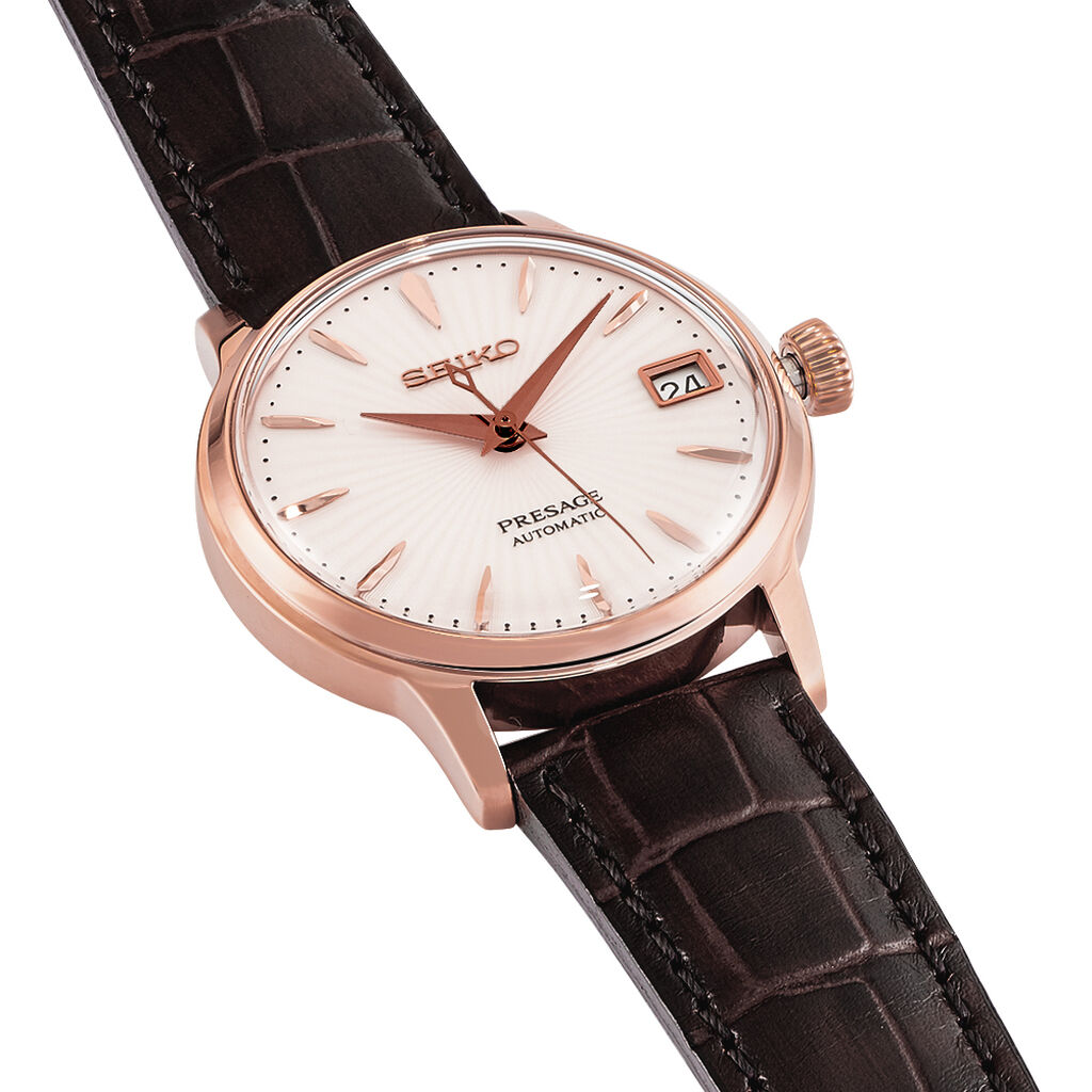 Montre Seiko Presage Cocktail Champagne - Id&eacute;es cadeaux Femme | Histoire d&rsquo;Or
