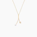 Collier Lucija Or Jaune Perle De Culture Et Oxyde De Zirconium - Colliers Femme | Histoire d&rsquo;Or