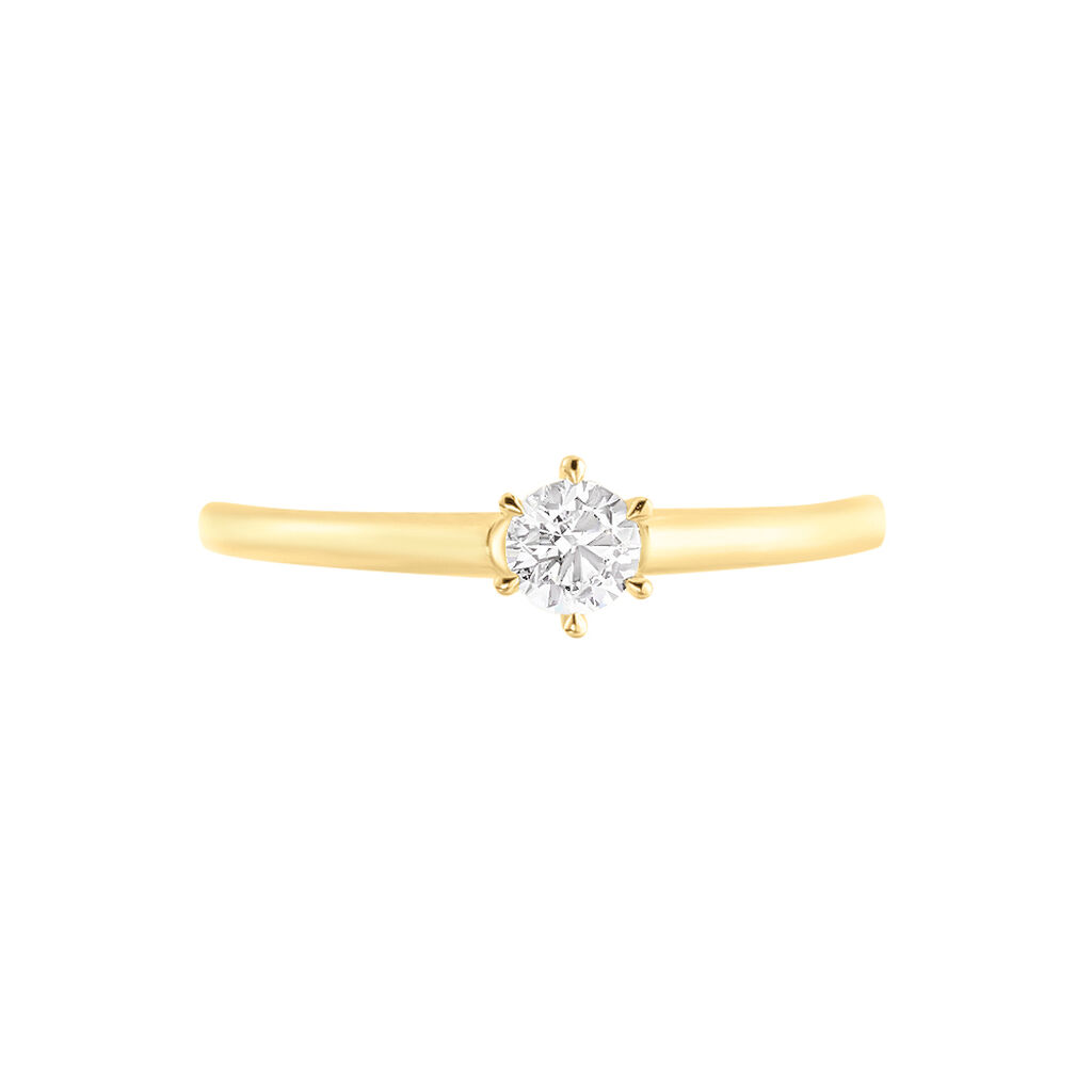 Bague Solitaire Samantha Or Jaune Diamant - Bagues solitaires Femme | Histoire d’Or