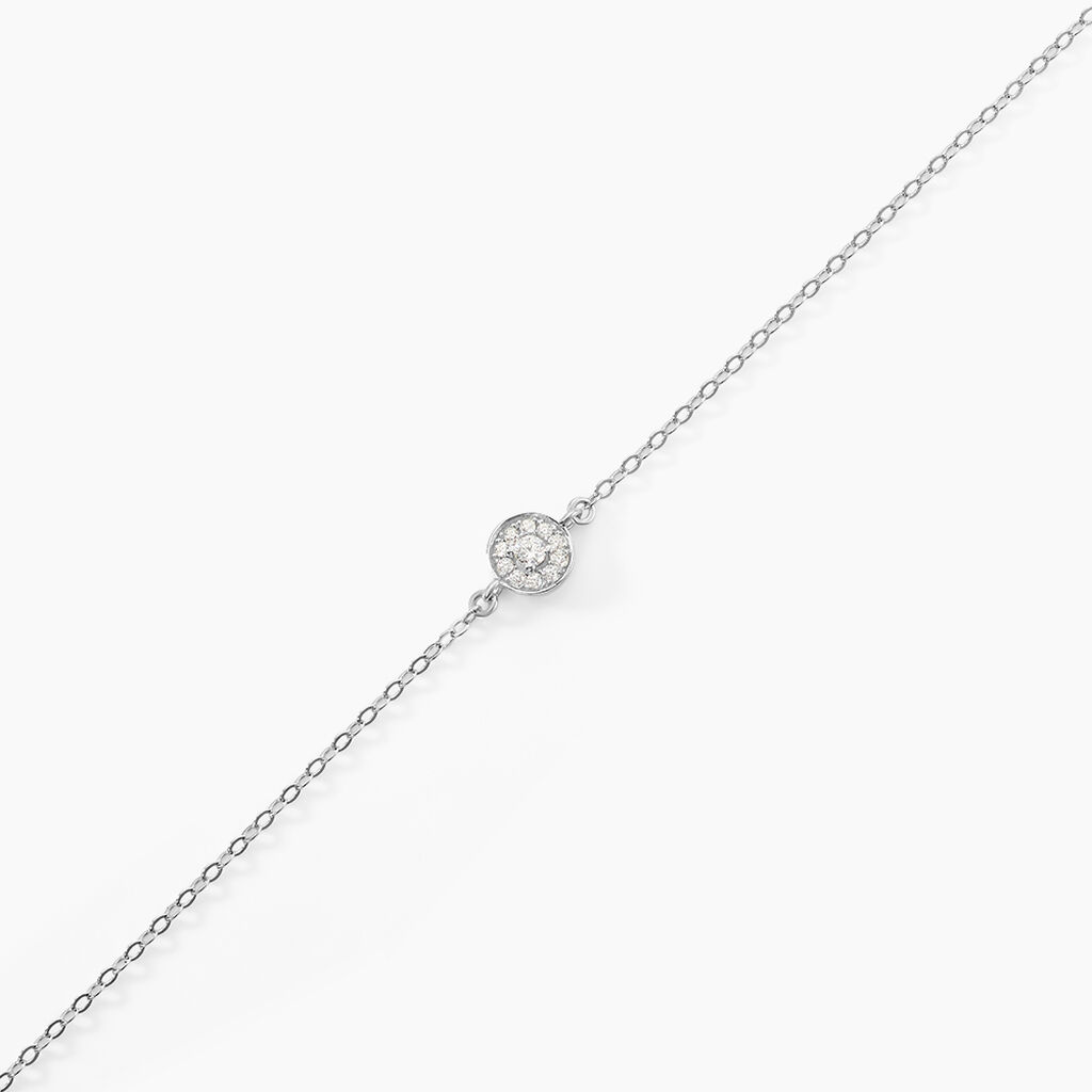 Bracelet Auxana Argent Blanc Oxyde De Zirconium - Bracelets Femme | Histoire d’Or