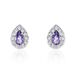 Boucles D'oreilles Puces Argent Blanc Tania Oxydes De Zirconium - Boucles d'oreilles fantaisie Femme | Histoire d’Or
