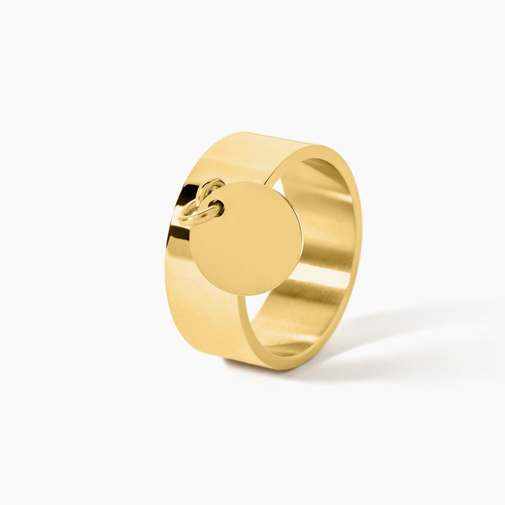 Bague Capri Acier Jaune - Bagues fantaisie Femme | Histoire d&rsquo;Or