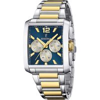 Montre Festina On The Square Chrono Bleu