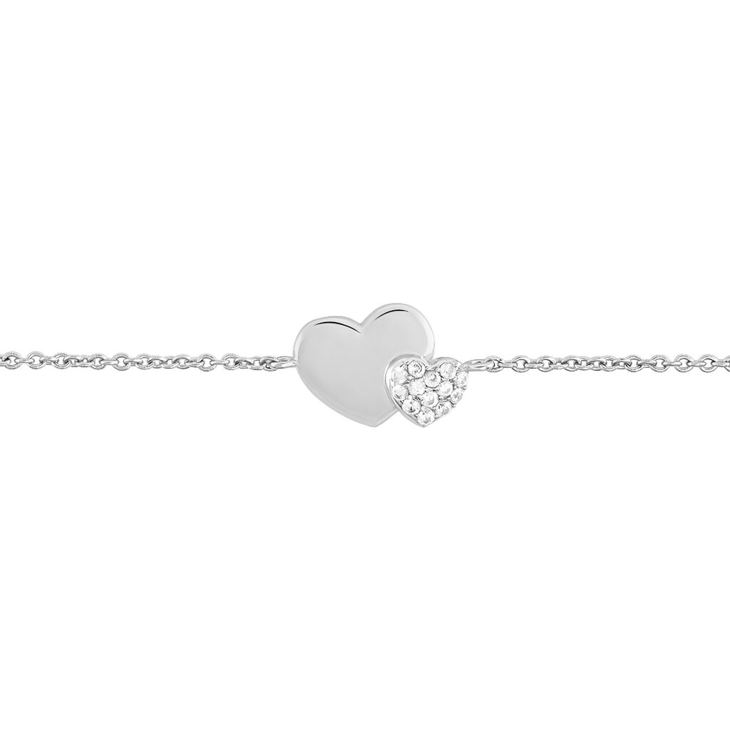 Bracelet Flamen Argent Blanc Oxyde De Zirconium - Bracelets fantaisie Femme | Histoire d’Or