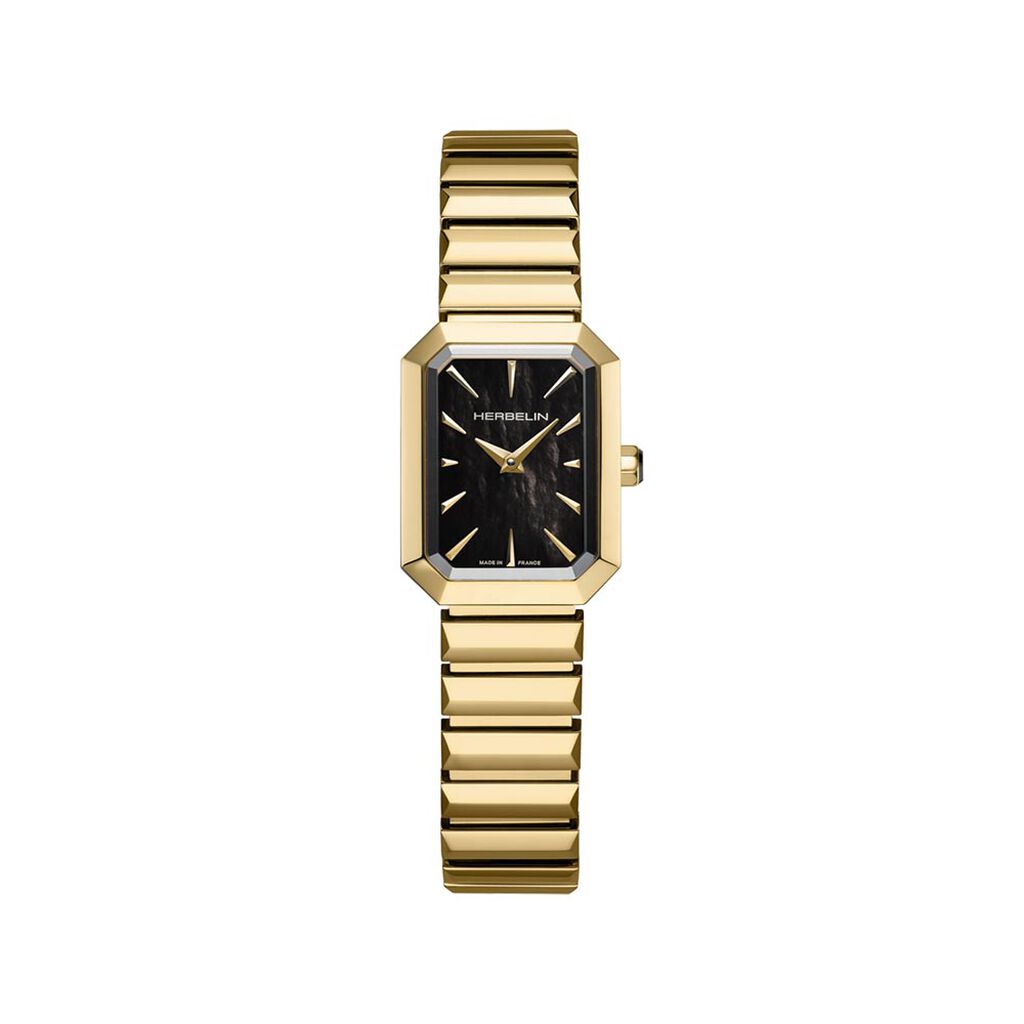 Montre Herbelin Octogone Nacre Noire - Montres Femme | Histoire d’Or
