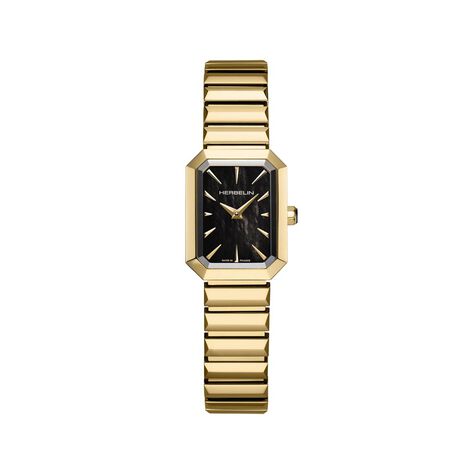 Montre Herbelin Octogone Nacre Noire - Montres Femme | Histoire d’Or