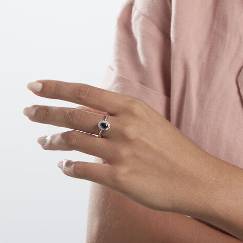 Bague Solitaire Eulalio Argent Blanc Oxyde De Zirconium - Bagues solitaires Femme | Histoire d’Or