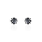 Boucles D'oreilles Puces Adelyne Argent Blanc C&eacute;ramique - Boucles d'oreilles fantaisie Femme | Histoire d&rsquo;Or