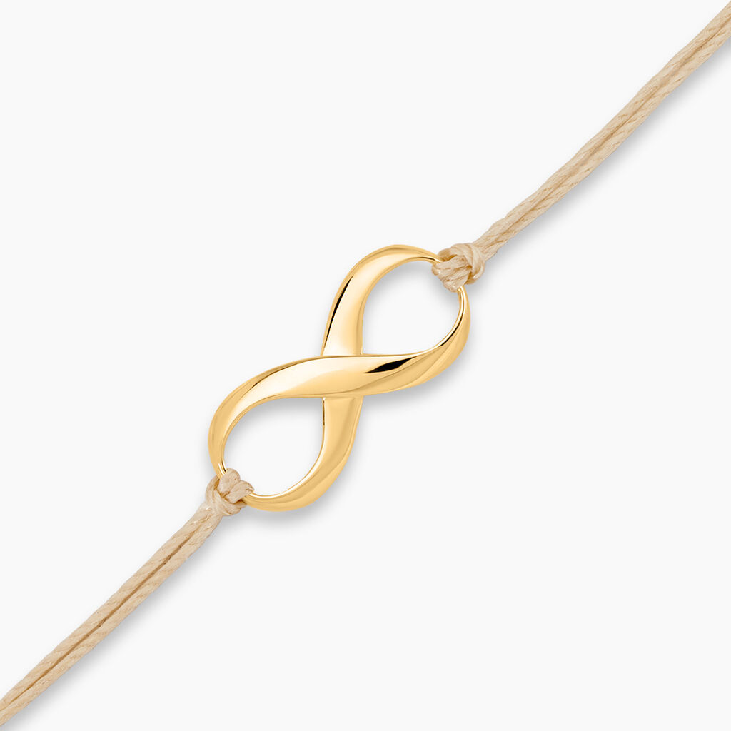 Bracelet Infini Or Jaune - Bracelets cordon Femme | Histoire d&rsquo;Or