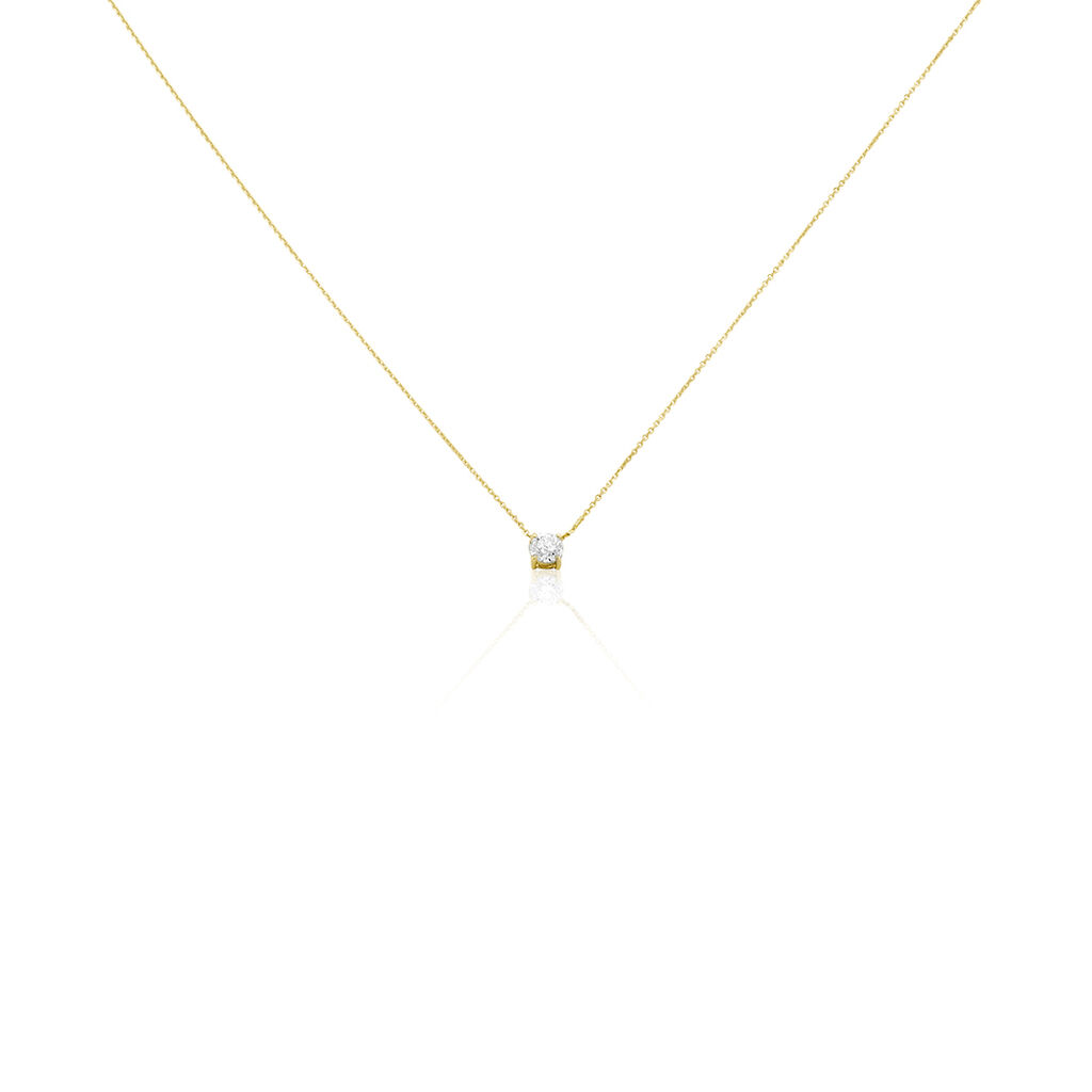 Collier Collection Aphrodite Or Jaune Diamant Synthetique - Colliers Femme | Histoire d’Or