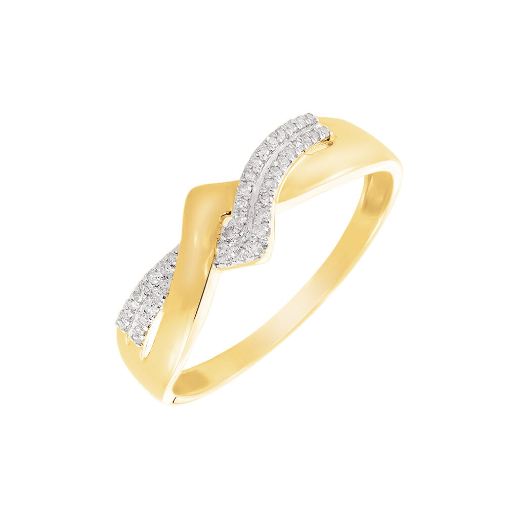 Bague Morgana Or Jaune Diamant - Bagues avec pierre Femme | Histoire d&rsquo;Or