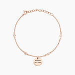 Bracelet Moa Argent Rose Oxyde De Zirconium - Bracelets Naissance Femme | Histoire d&rsquo;Or