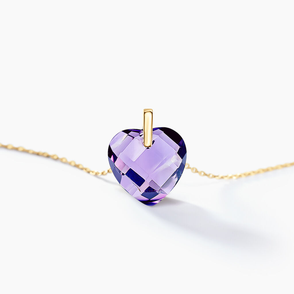 Collier Ludmille Or Jaune Amethyste - Colliers Femme | Histoire d&rsquo;Or