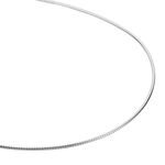 Cha&icirc;ne Kassie Maille Omega Argent Blanc - Chaines Femme | Histoire d&rsquo;Or