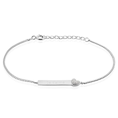 Bracelet Argent Rosule Oxydes De Zirconium - Bracelets Femme | Histoire d’Or