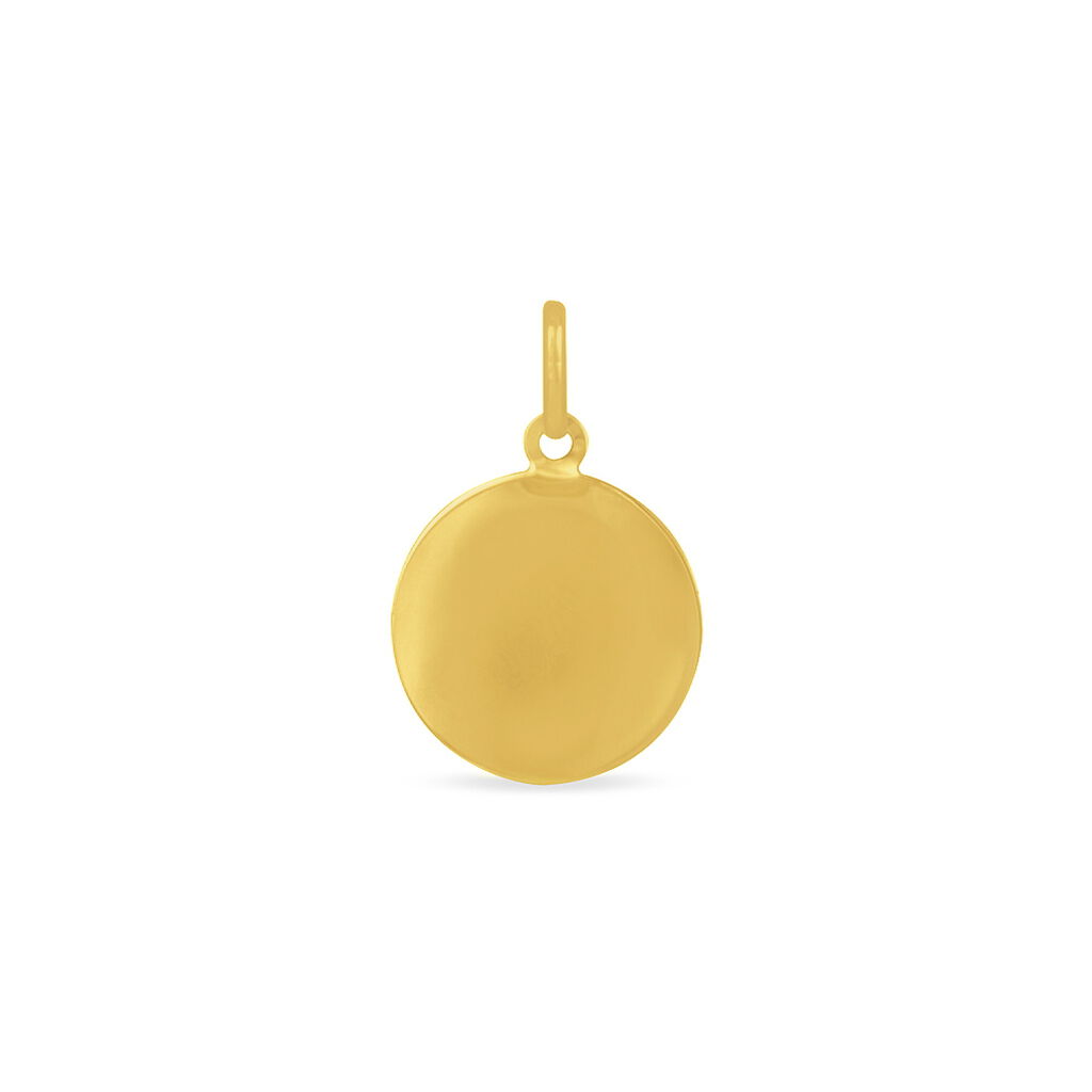 Pendentif Vierge Rond Or Jaune - Pendentifs Baptême Famille | Histoire d’Or