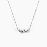 Collier Zachary Or Blanc Diamant Synth&eacute;tique - Colliers Femme | Histoire d&rsquo;Or