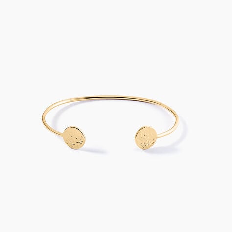 Bracelet Jonc Blanka Plaqu&eacute; Or Jaune - Bracelets joncs Femme | Histoire d&rsquo;Or