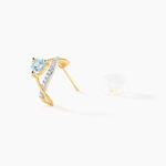 Cr&eacute;oles Clothilde Or Jaune Topaze Oxyde De Zirconium - Boucles d'oreilles cr&eacute;oles Femme | Histoire d&rsquo;Or