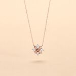 Collier Gladysse Or Rose Oxyde De Zirconium - Colliers Femme | Histoire d&rsquo;Or