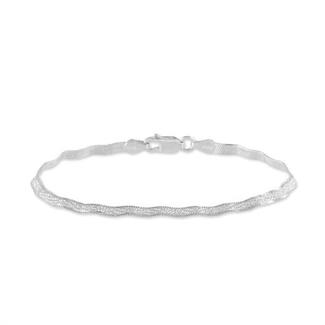 Bracelet Leonte Argent Blanc - Bracelets chaîne Femme | Histoire d’Or