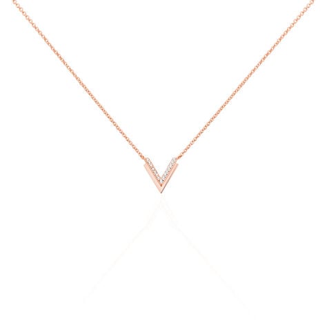 Collier Nollia Argent Rose Oxyde De Zirconium - Colliers fantaisie Femme | Histoire d’Or