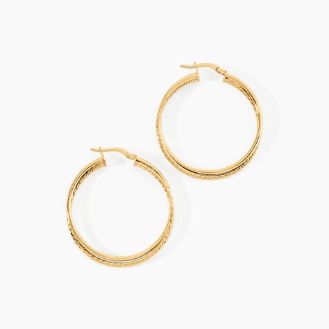 Cr&eacute;oles Maelia Or Jaune - Boucles d'oreilles cr&eacute;oles Femme | Histoire d&rsquo;Or