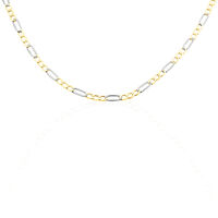 Chaîne Cameo Maille Alternee 1/3 Or Bicolore