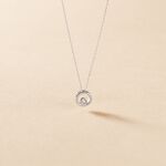 Collier Fidelia Or Blanc Diamant - Colliers Femme | Histoire d&rsquo;Or