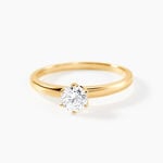 Bague Solitaire Or Jaune Diamant Synthetique - Bagues solitaires Femme | Histoire d&rsquo;Or