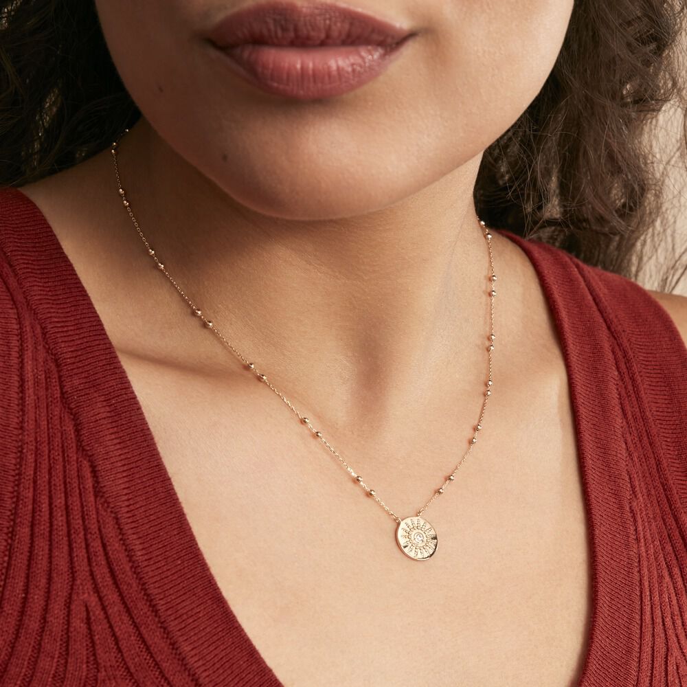 Collier Bronze Émaillée Signé Dominique Pichaud Artiste Médiéval Unisexe Vintage Doré