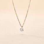 Collier Constantin Argent Rose Oxyde De Zirconium - Colliers fantaisie Femme | Histoire d&rsquo;Or