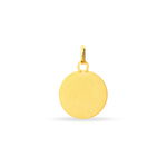 Pendentif Ange Rond Effet Diamante Or Jaune - Pendentifs Bapt&ecirc;me Famille | Histoire d&rsquo;Or