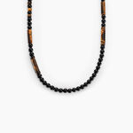 Collier Jourdan Jaycob Autres Noir Agate Quartz - Colliers Homme | Histoire d&rsquo;Or